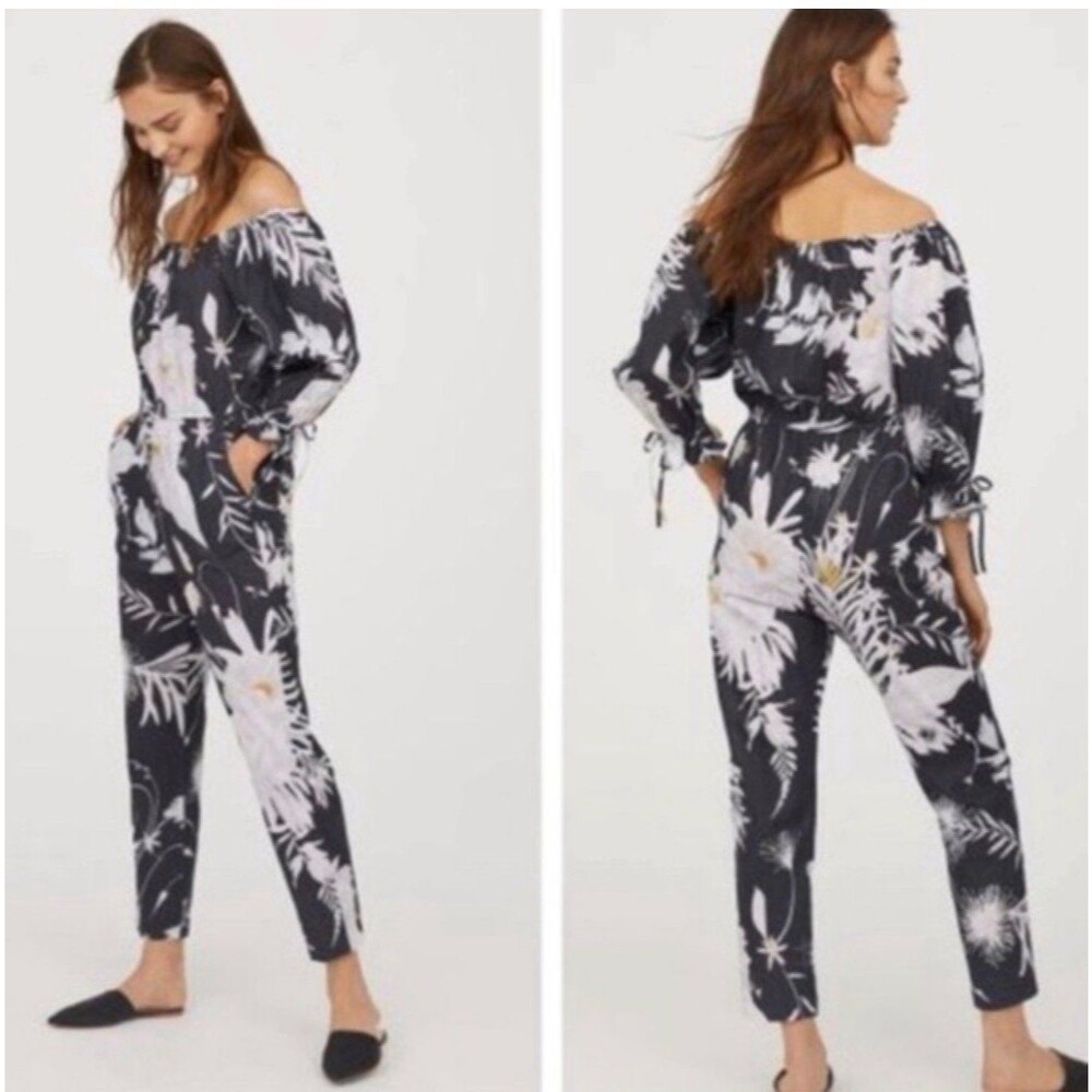 Anna Glover X H&M Off the Shoulder Jumpsuit Sz. US 10